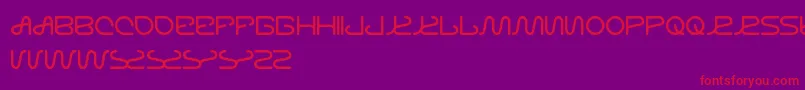 LettingTheCableSleep Font – Red Fonts on Purple Background