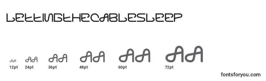 LettingTheCableSleep Font Sizes