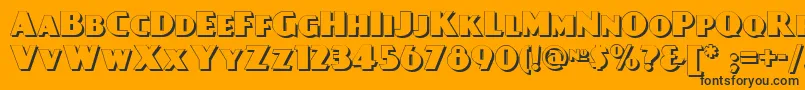 Day Font – Black Fonts on Orange Background