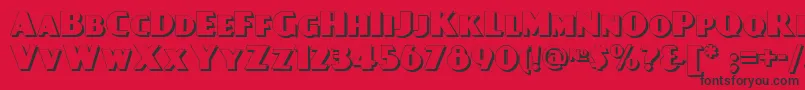 Day Font – Black Fonts on Red Background