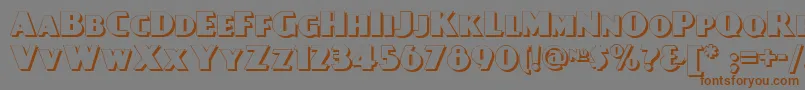 Day Font – Brown Fonts on Gray Background