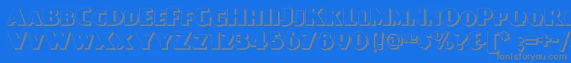 フォントDay – 青い背景に灰色の文字