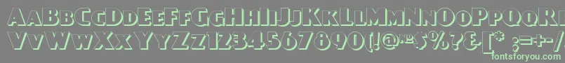 Day Font – Green Fonts on Gray Background