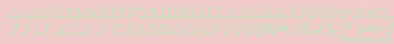 Day Font – Green Fonts on Pink Background