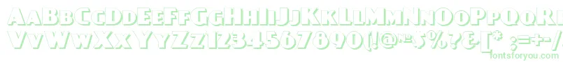 Day Font – Green Fonts on White Background