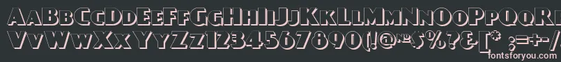 Day Font – Pink Fonts on Black Background