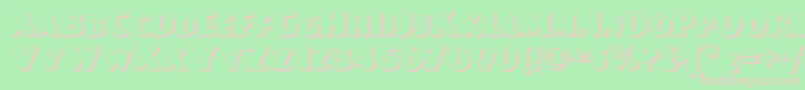 Day Font – Pink Fonts on Green Background