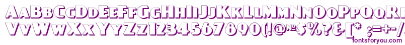Day Font – Purple Fonts on White Background