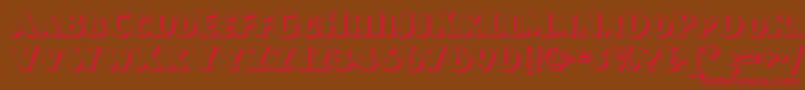 Day Font – Red Fonts on Brown Background