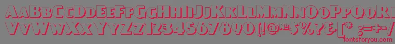 Day Font – Red Fonts on Gray Background