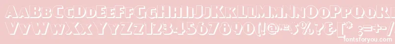 Day Font – White Fonts on Pink Background