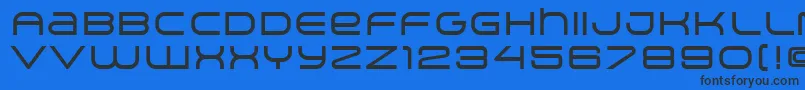 ArkitechMedium Font – Black Fonts on Blue Background