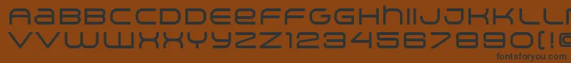 ArkitechMedium Font – Black Fonts on Brown Background