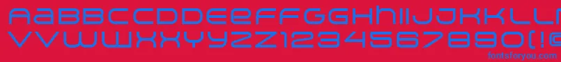 ArkitechMedium Font – Blue Fonts on Red Background