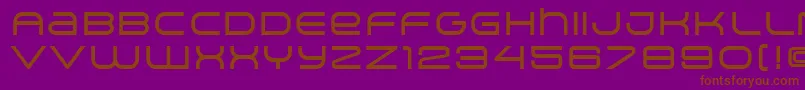 ArkitechMedium-fontti – ruskeat fontit violetilla taustalla