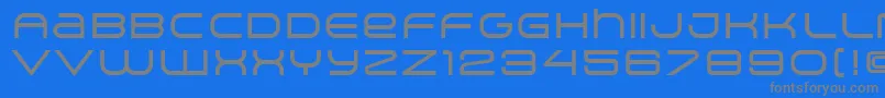 ArkitechMedium-fontti – harmaat kirjasimet sinisellä taustalla