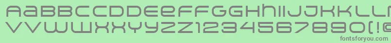 Шрифт ArkitechMedium – серые шрифты на зелёном фоне