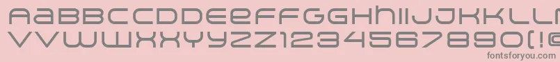 ArkitechMedium-fontti – harmaat kirjasimet vaaleanpunaisella taustalla