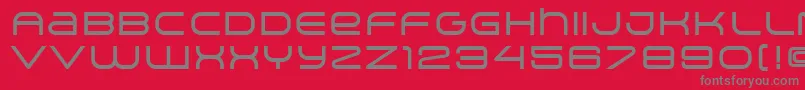 ArkitechMedium Font – Gray Fonts on Red Background