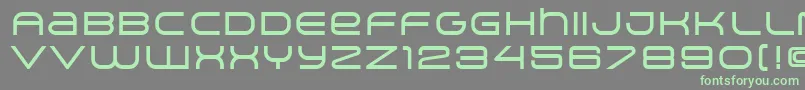 ArkitechMedium-fontti – vihreät fontit harmaalla taustalla