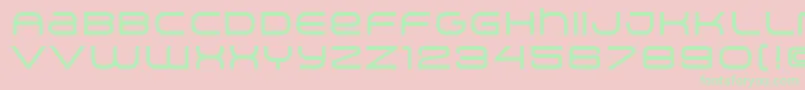 ArkitechMedium Font – Green Fonts on Pink Background