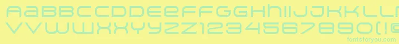 ArkitechMedium Font – Green Fonts on Yellow Background