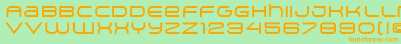 ArkitechMedium Font – Orange Fonts on Green Background