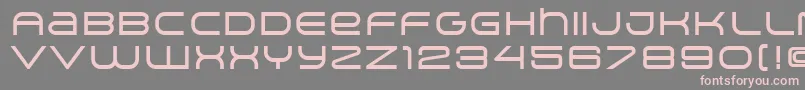 フォントArkitechMedium – 灰色の背景にピンクのフォント