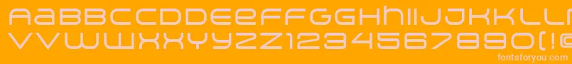 ArkitechMedium Font – Pink Fonts on Orange Background