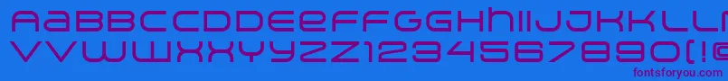 ArkitechMedium Font – Purple Fonts on Blue Background