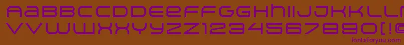 ArkitechMedium Font – Purple Fonts on Brown Background