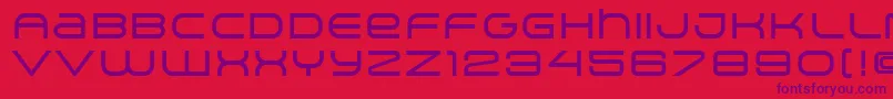 ArkitechMedium-Schriftart – Violette Schriften auf rotem Hintergrund