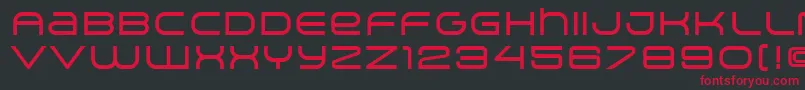 ArkitechMedium Font – Red Fonts on Black Background
