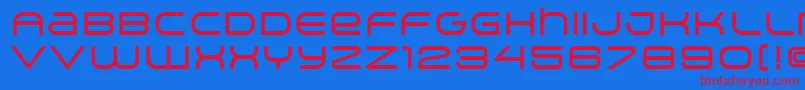 ArkitechMedium Font – Red Fonts on Blue Background