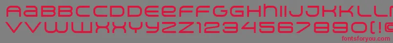ArkitechMedium Font – Red Fonts on Gray Background