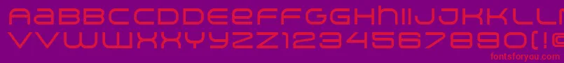 ArkitechMedium-fontti – punaiset fontit violetilla taustalla