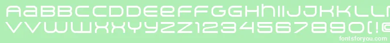 Шрифт ArkitechMedium – белые шрифты на зелёном фоне