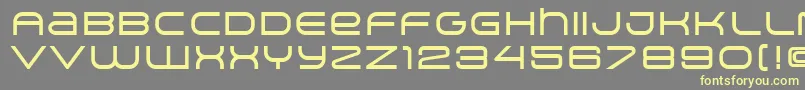 ArkitechMedium-fontti – keltaiset fontit harmaalla taustalla