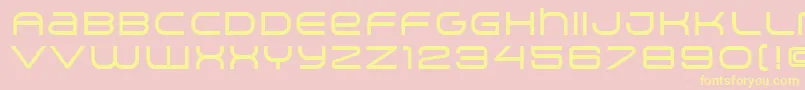 ArkitechMedium Font – Yellow Fonts on Pink Background
