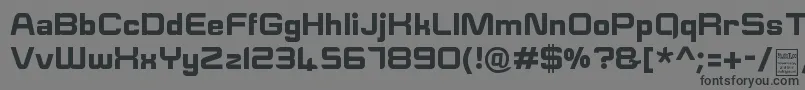 Шрифт ESquareDemo – чёрные шрифты на сером фоне