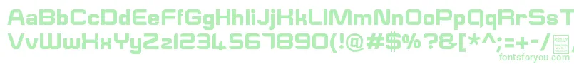 ESquareDemo-fontti – vihreät fontit valkoisella taustalla