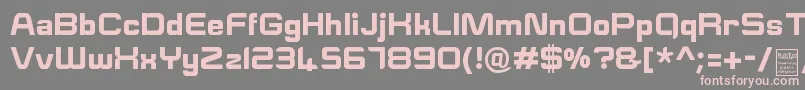 Шрифт ESquareDemo – розовые шрифты на сером фоне