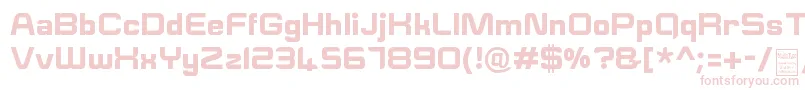 フォントESquareDemo – 白い背景にピンクのフォント