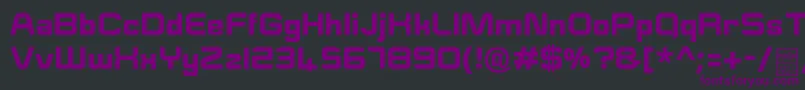 Шрифт ESquareDemo – фиолетовые шрифты на чёрном фоне