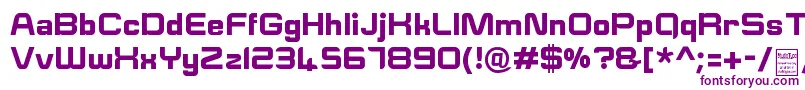 フォントESquareDemo – 白い背景に紫のフォント
