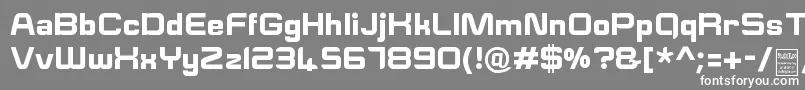 フォントESquareDemo – 灰色の背景に白い文字