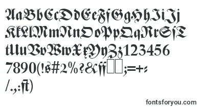 Z690BlackletterBold font – Fonts Starting With Z