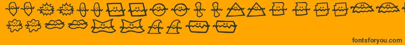 Do Font – Black Fonts on Orange Background