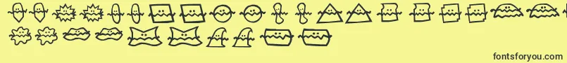 フォントDo – 黒い文字の黄色い背景