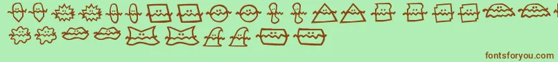 Do Font – Brown Fonts on Green Background